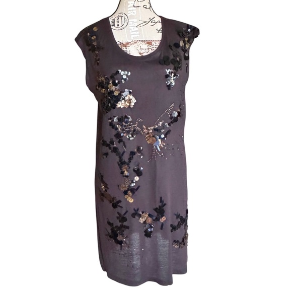 AllSaints Spitalfields Kajuku Dress – Size 10 UK – Hand–Embellished Sequins - Picture 1 of 8
